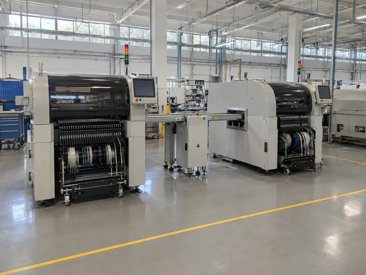 PCB assembly plant, 4 SMT lines, complete